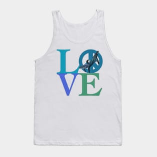 Love & Peace Symbol, Save the Whale Tank Top